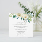 Invitation Fête des mariées Moderne Roses ivoiriens Foliting (Debout devant)