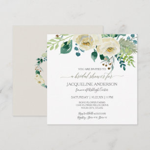 Invitation Fête des mariées Moderne Roses ivoiriens Foliting