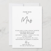 Invitation Fête des mariées moderne simple et élégante (Devant)