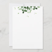 Invitation Fête des mariées moderne Tropical Feuille Couple (Dos)