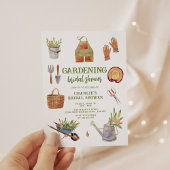 Invitation Fête des mariées moderne Watercolor Garden