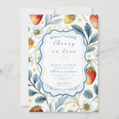 Invitation Fête des mariées molle Berry Blush (Devant)