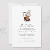 Invitation FÊTE DES MARIÉES | Motoneige d'arbre de vacances (Devant)