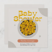 Invitation Fête des mariées moyenne de Nacho bleu marine  (Devant / Derrière)