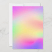 Invitation Fête des mariées multicolore moderne (Dos)