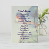 Invitation Fête des mariées naturelle de Bluebird (Debout devant)