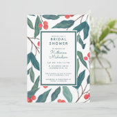 Invitation FÊTE DES MARIÉES | Noël Fleurs (Debout devant)