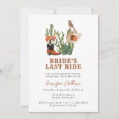 Invitation Fête des mariées occidentale sauvage (Devant)