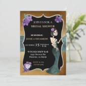 Invitation Fête des mariées Octobre Halloween Squelette (Debout devant)