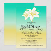 Invitation Fête des mariées Ombre couleur sable et mer (Devant / Derrière)