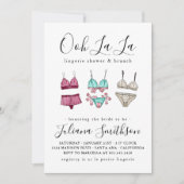 Invitation Fête des mariées Ooh La Lingerie (Devant)