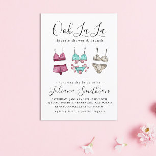 Invitation Fête des mariées Ooh La Lingerie