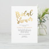 Invitation Fête des mariées or (Debout devant)