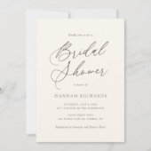 Invitation Fête des mariées Orange Brûlée Bohème moderne Invi (Devant)