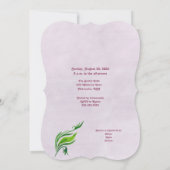 Invitation Fête des mariées orchidée violette (Dos)