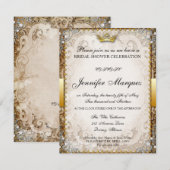 Invitation Fête des mariées Ornate Fairytale Story (Devant / Derrière)