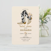 Invitation Fête des mariées Ouest (Debout devant)