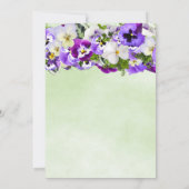 Invitation Fête des mariées Pansy (Dos)