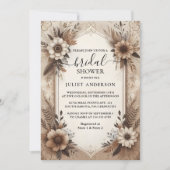 Invitation Fête des mariées papier Recyclé de la paperie de b (Devant)