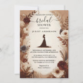 Invitation Fête des mariées papier Recyclé New Fall Wood Pape (Devant)