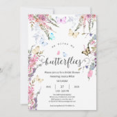 Invitation Fête des mariées papillon (Devant)