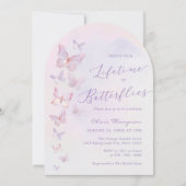 Invitation Fête des mariées papillon (Devant)