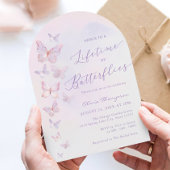 Invitation Fête des mariées papillon