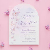 Invitation Fête des mariées papillon