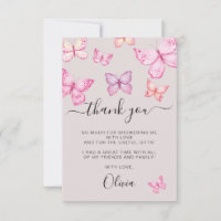 Fête des mariées papillon merci