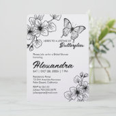 Invitation Fête des mariées papillon, Pearl Shimme (Debout devant)