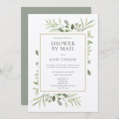 Invitation Fête des mariées Par Courrier Longue Distance Rust (Devant / Derrière)