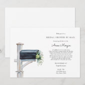 Invitation Fête des mariées par Mail Eucalyptus dans la boîte (Devant / Derrière)