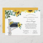 Invitation Fête des mariées par Mail Sunflowers dans Mailbox (Devant / Derrière)