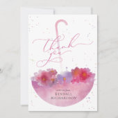 Invitation Fête des mariées parapluie de couleur a (Devant)