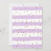 Invitation Fête des mariées parapluie de printemps pourpre d' (Dos)