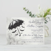 Invitation Fête des mariées parasol douche (Debout devant)