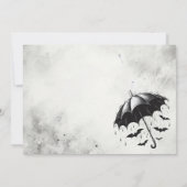 Invitation Fête des mariées parasol douche (Dos)