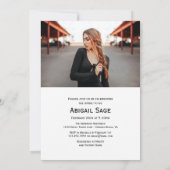 Invitation Fête des mariées Paris, Tour Eiffel, Ballons rouge (Dos)