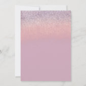 Invitation Fête des mariées parties scintillant Foil Mariage (Dos)