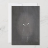 Invitation Fête des mariées Party Cadre gothique Halloween In (Dos)