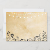 Invitation Fête des mariées Party Floral Itinéraire Bachelore (Dos)