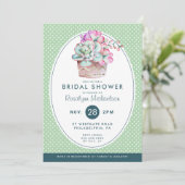 Invitation FÊTE DES MARIÉES | Pastel Watercolor Cactus (Debout devant)