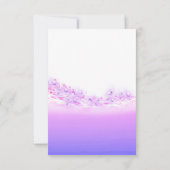 Invitation Fête des mariées Pastels Vague Rose Océan Tropic O (Dos)