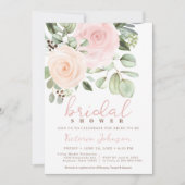 Invitation Fête des mariées Peach & Pink Pastel Rose Invitati (Devant)