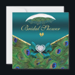 Invitation Fête des mariées Peacock turquoise<br><div class="desc"></div>