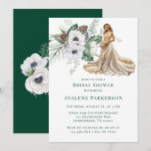 Invitation Fête des mariées peinte à la main par l'anémone d' (Devant / Derrière)