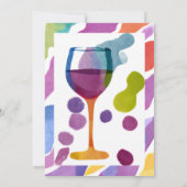 Invitation Fête des mariées Peinture et Sip (Dos)