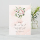 Invitation Fête des mariées Peony parfaitement rose (Debout devant)