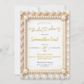 Invitation Fête des mariées perle (Devant)