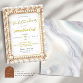 Invitation Fête des mariées perle